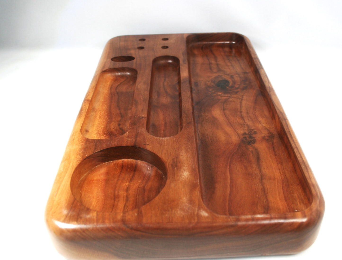 Curly Walnut Rolling Tray