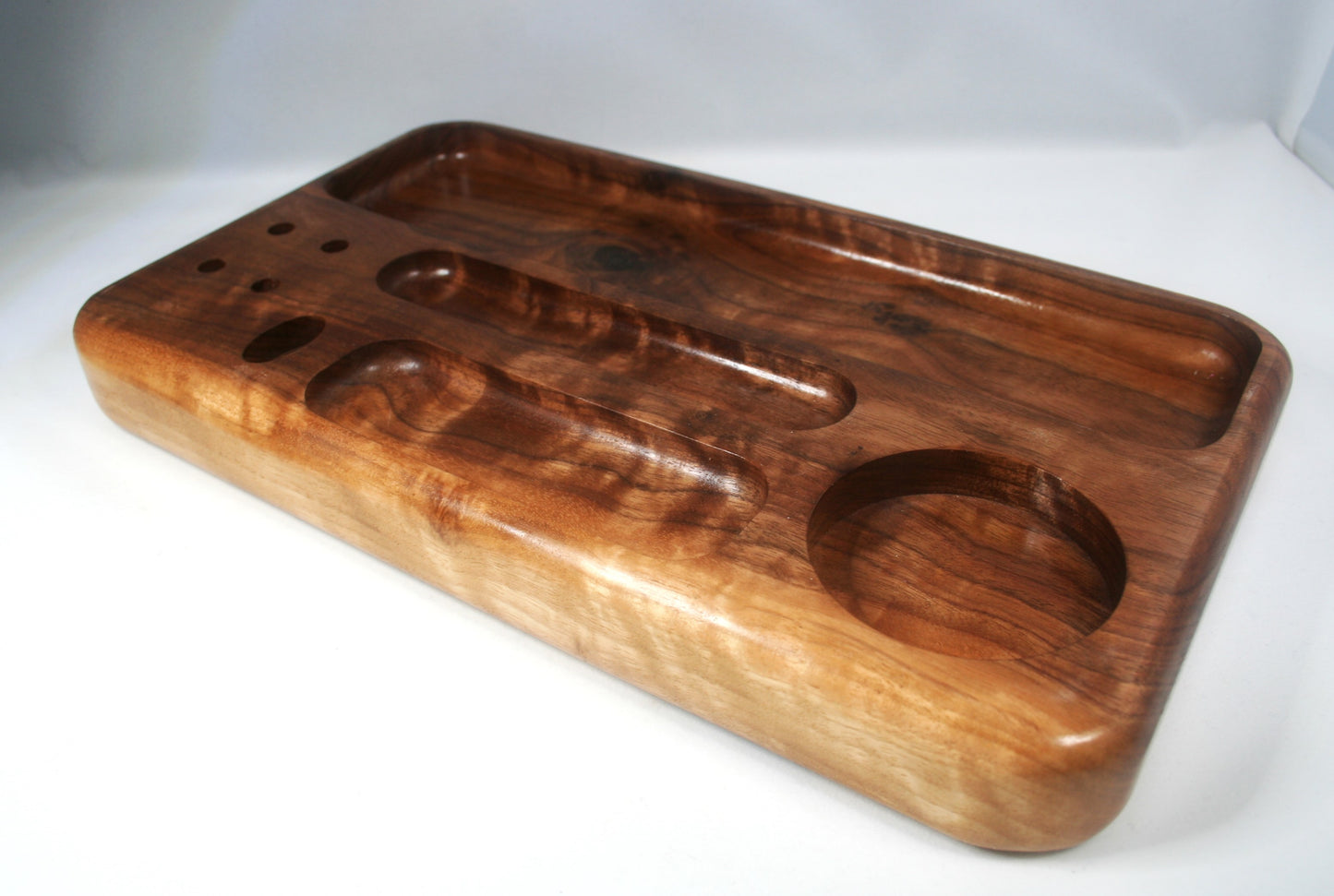 Curly Walnut Rolling Tray