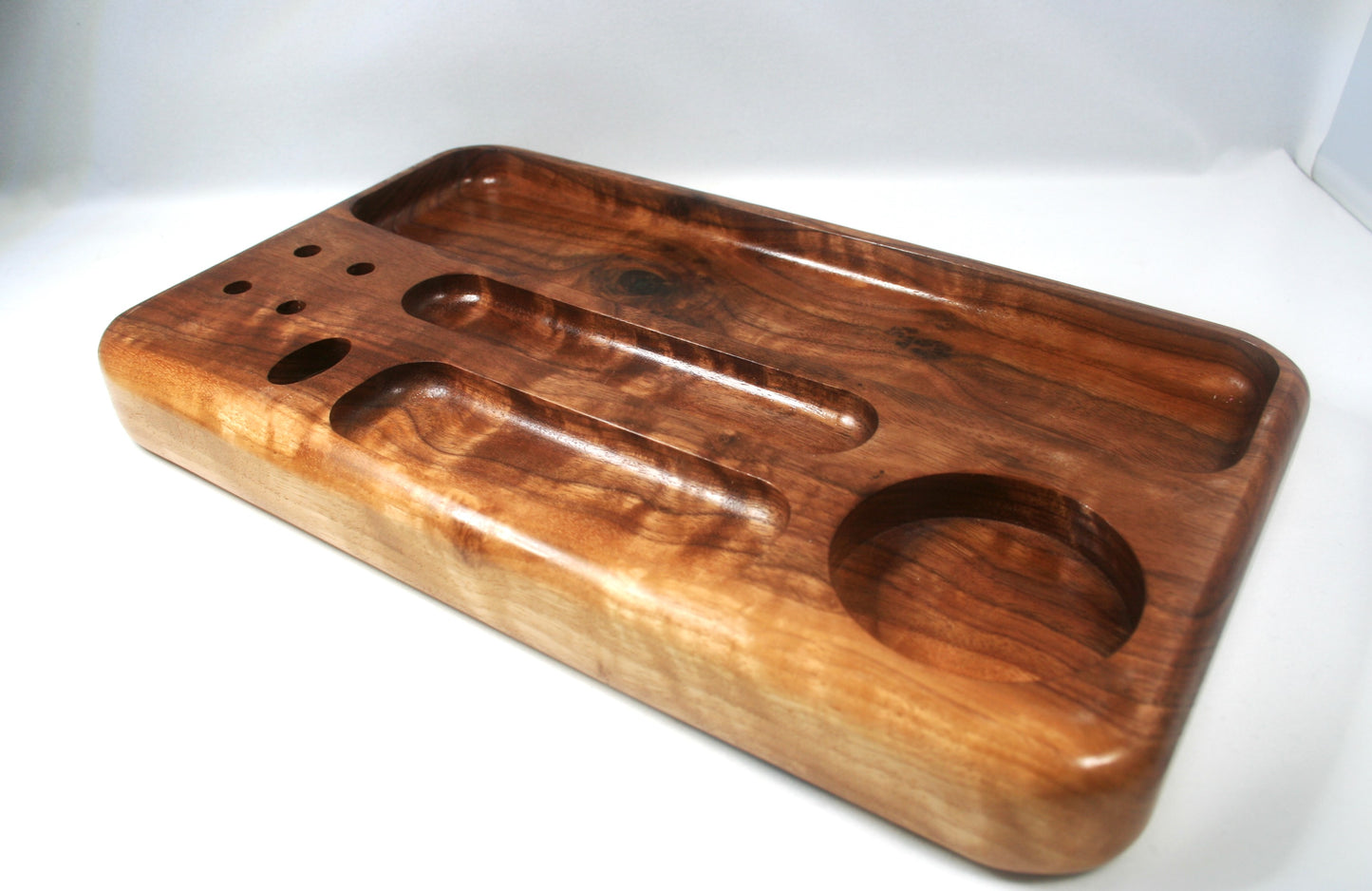 Curly Walnut Rolling Tray