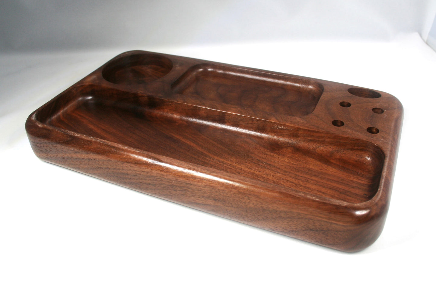 Curly Walnut Rolling Tray