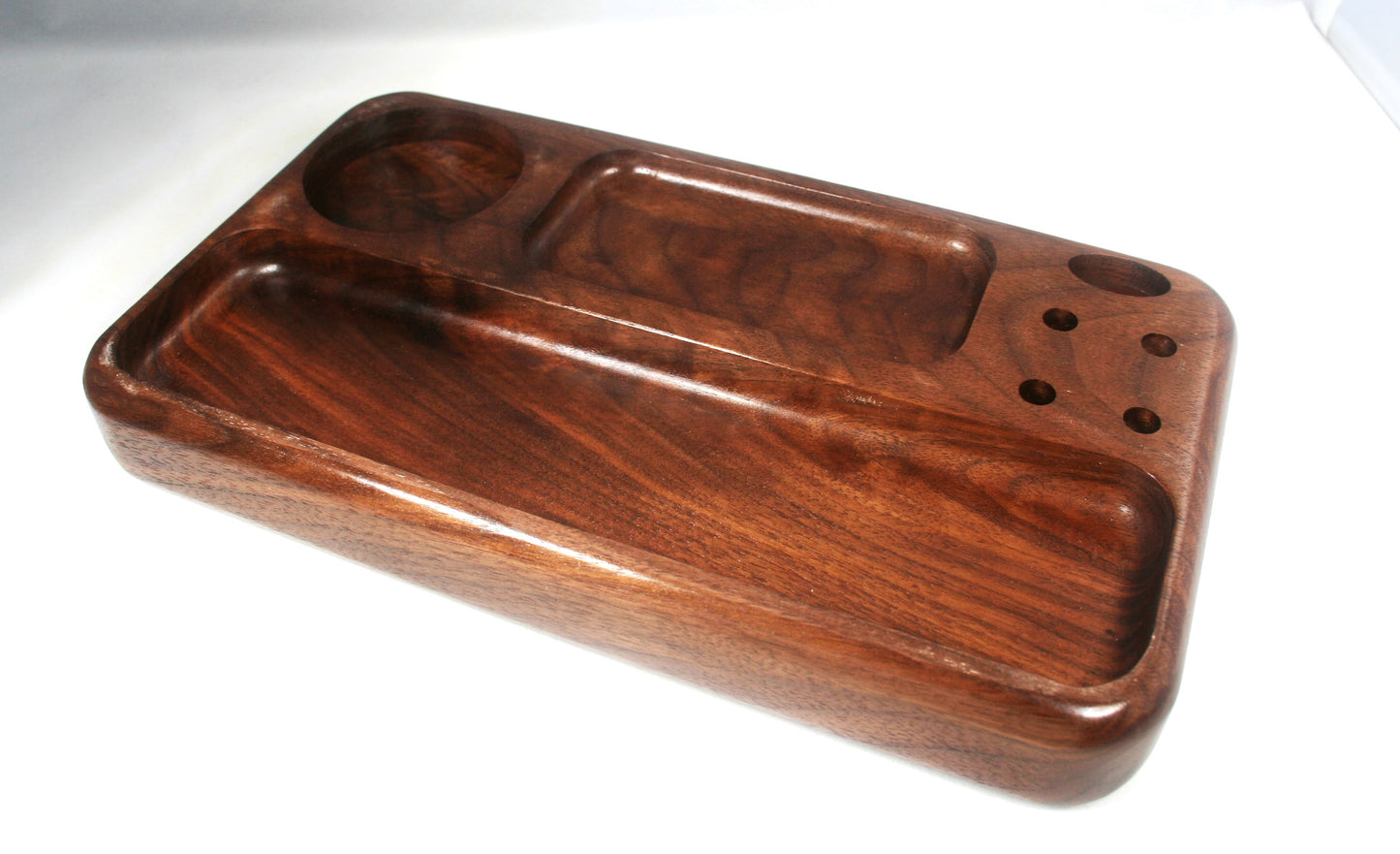 Curly Walnut Rolling Tray