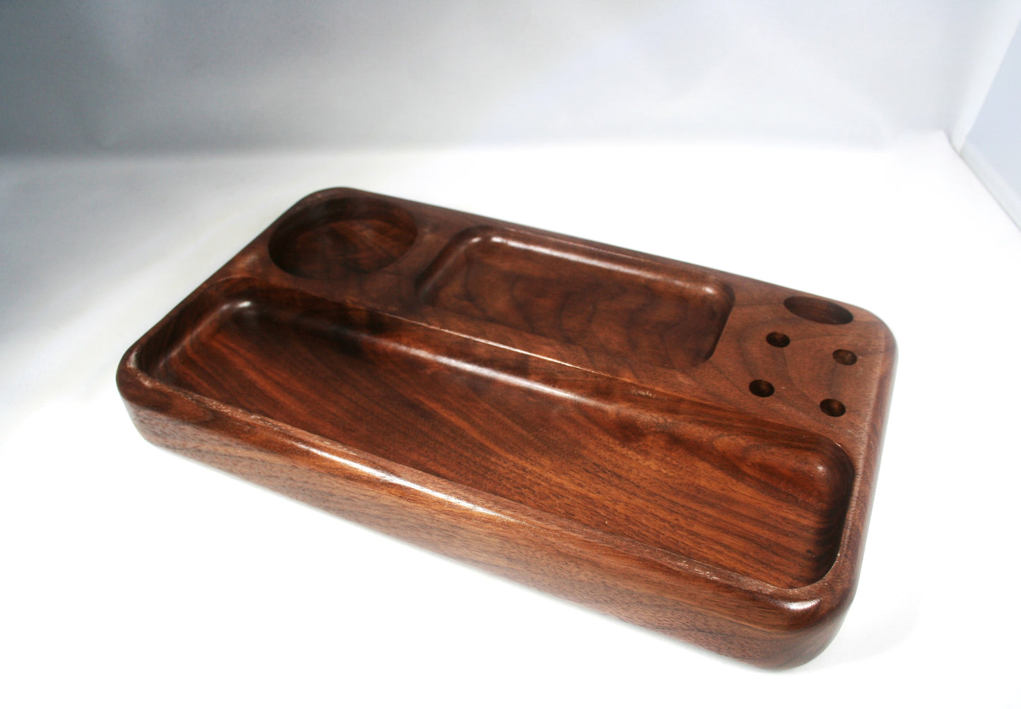 Curly Walnut Rolling Tray