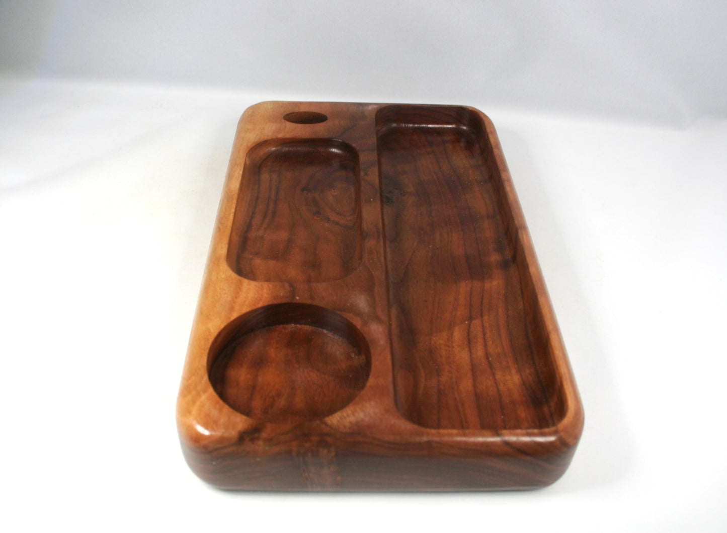 Figured Walnut Rolling Tray