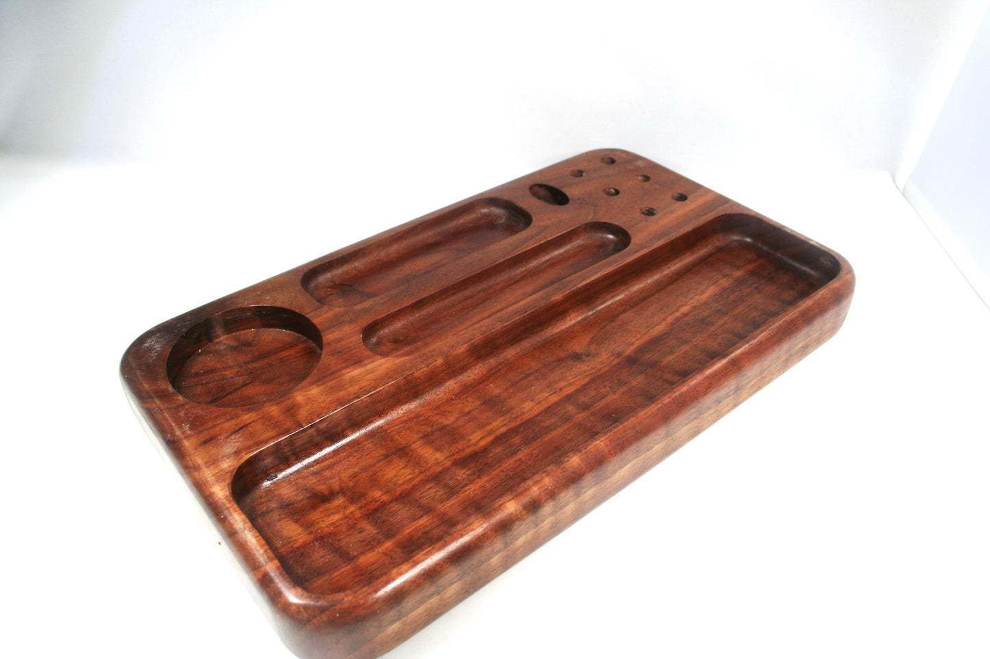 Curly Walnut Rolling Tray