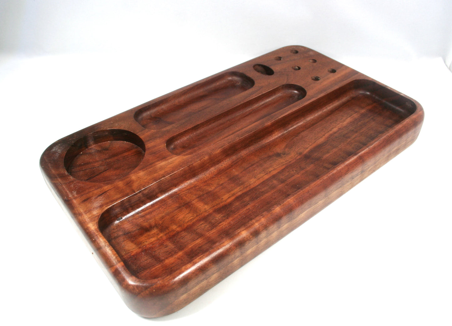 Curly Walnut Rolling Tray