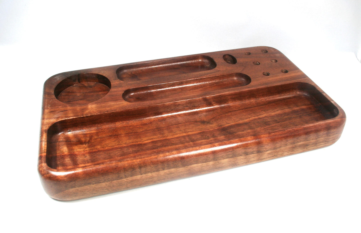 Curly Walnut Rolling Tray