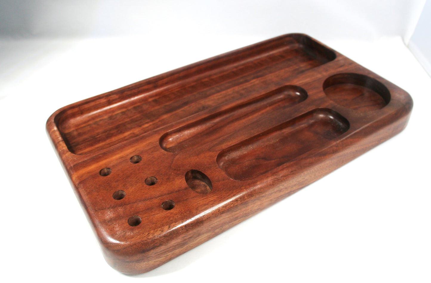 Curly Walnut Rolling Tray