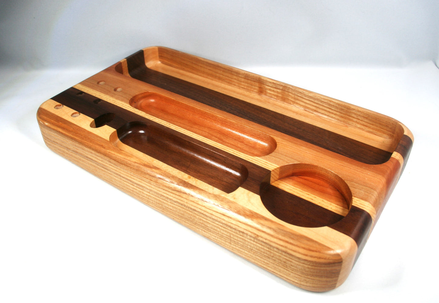 Multi Hardwood Rolling Tray