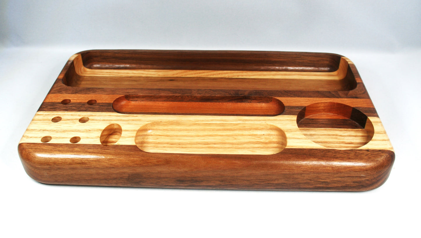 Multi Hardwood Rolling Tray