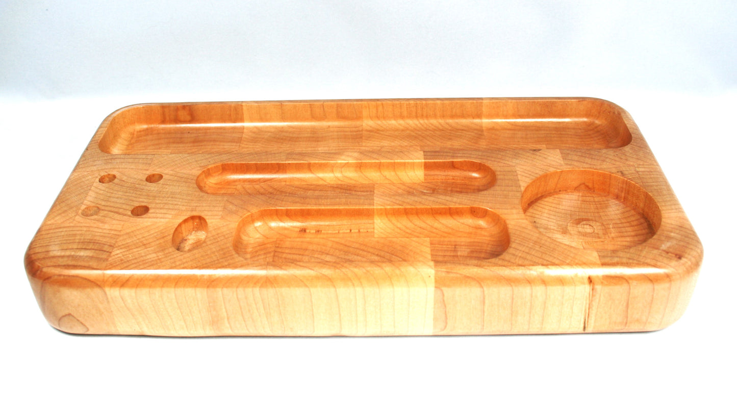 Maple End Grain Rolling Tray