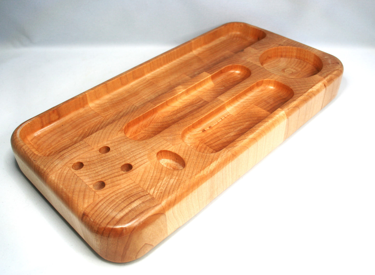 Maple End Grain Rolling Tray