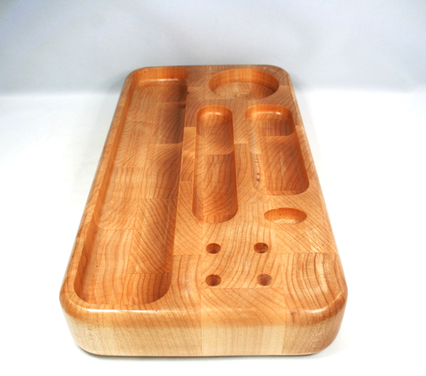 Maple End Grain Rolling Tray