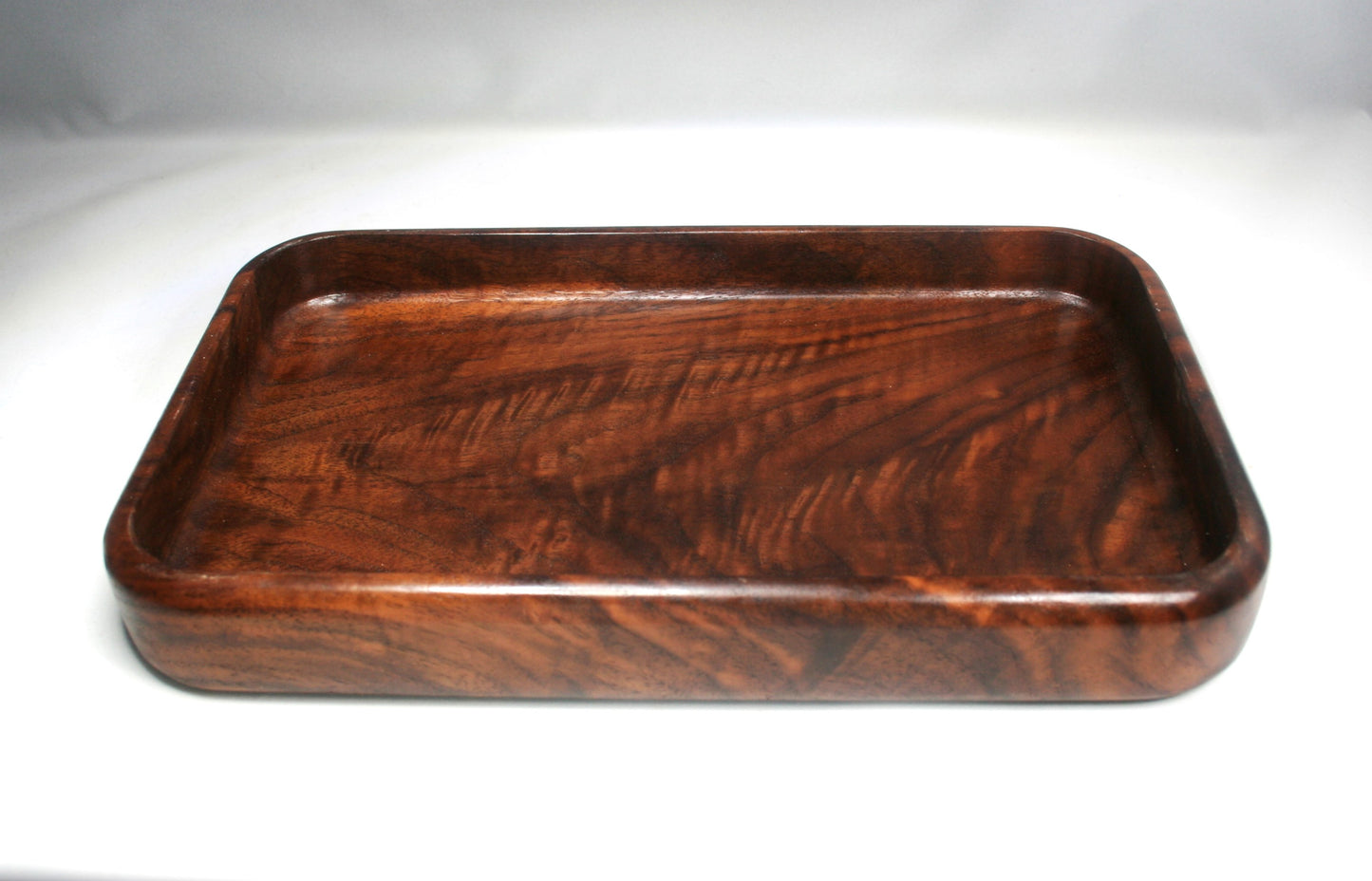 Figured Walnut Rolling Tray