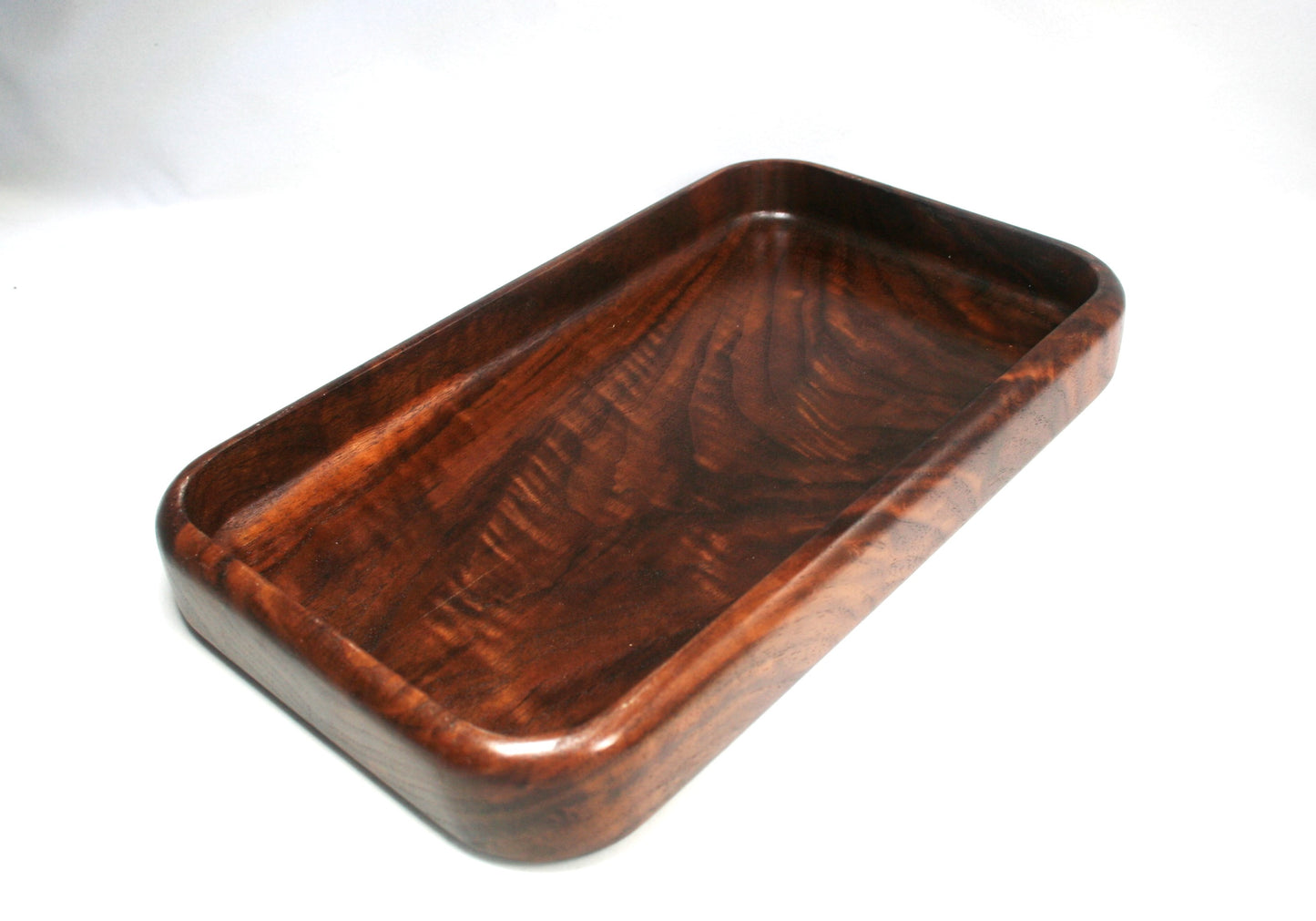 Figured Walnut Rolling Tray