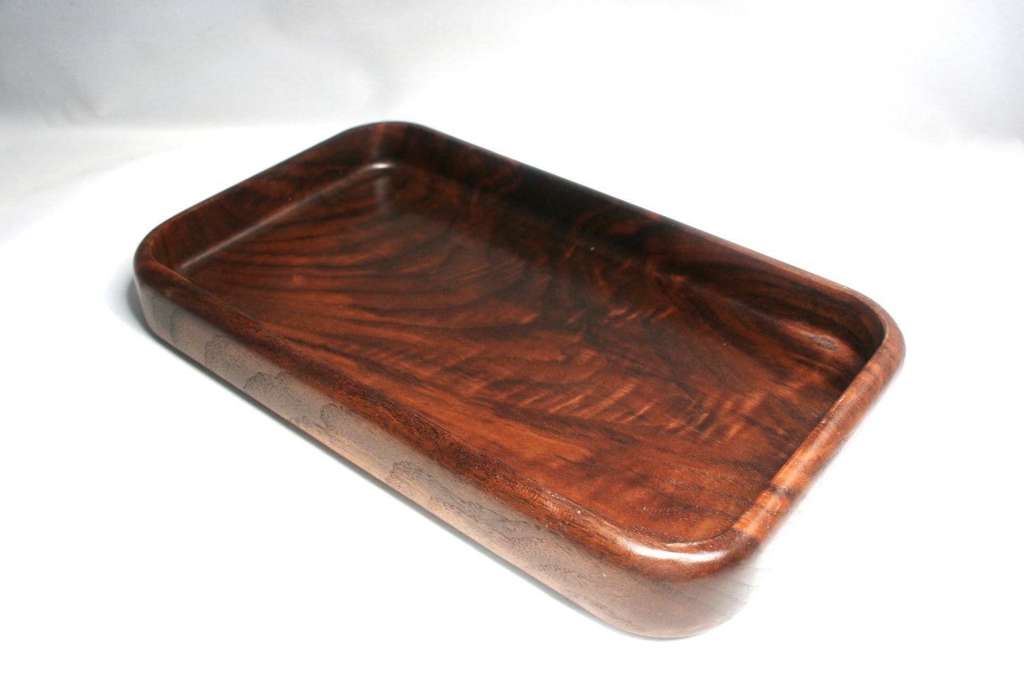 Figured Walnut Rolling Tray