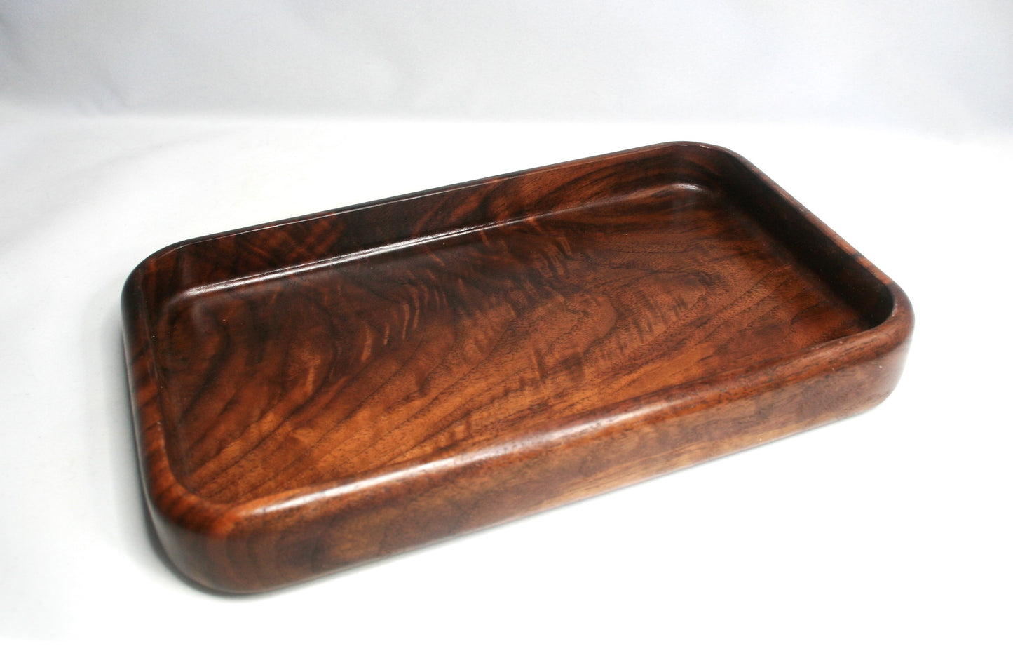 Figured Walnut Rolling Tray