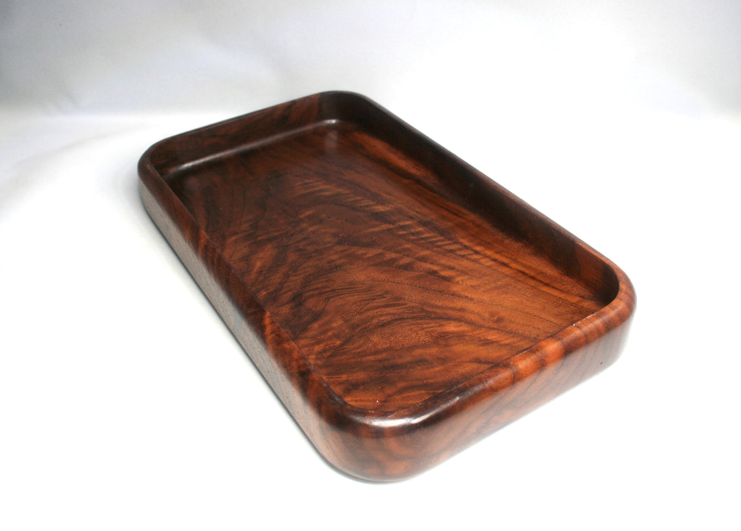 Figured Walnut Rolling Tray