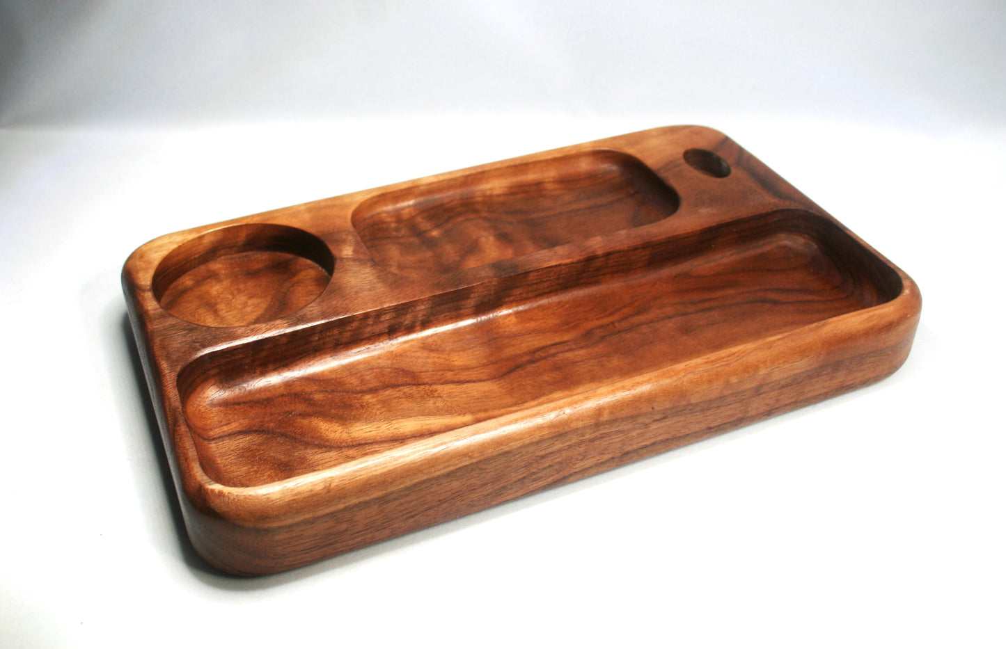 Curly Walnut Rolling Tray