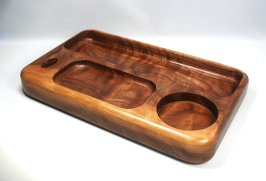 Curly Walnut Rolling Tray