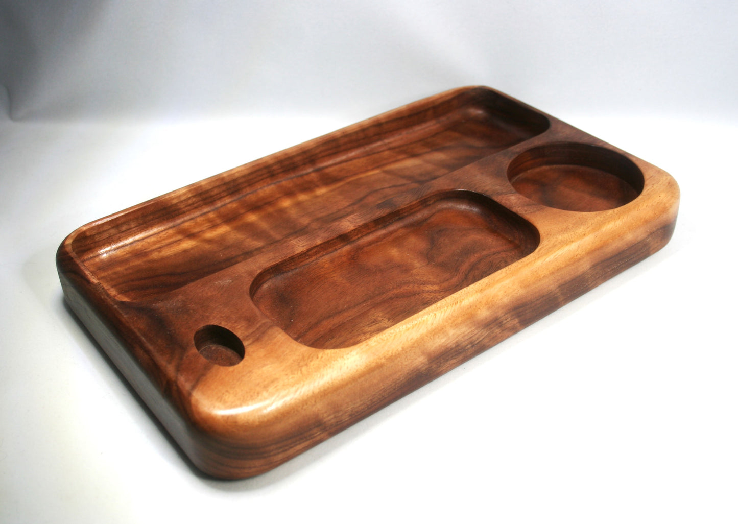 Curly Walnut Rolling Tray