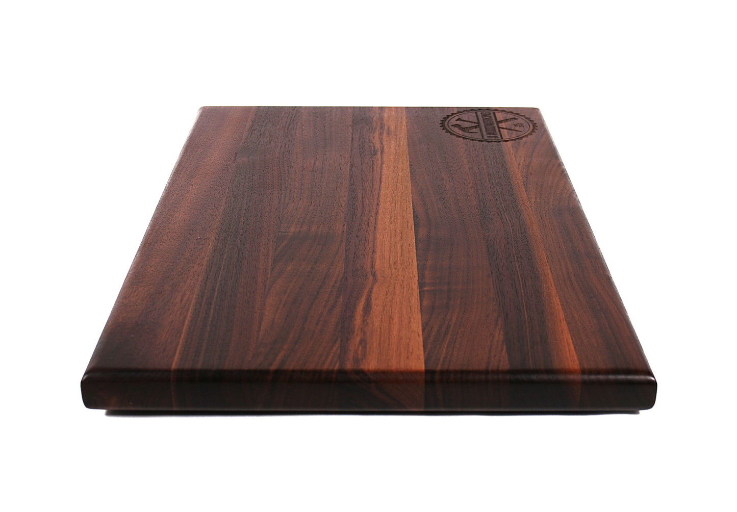 Thin Personalized Logo Walnut Edge Grain Cutting Board