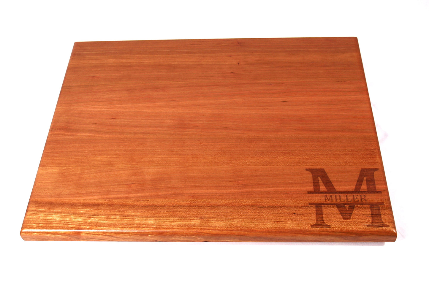 Thin Personalized Cherry Edge Grain Cutting Board
