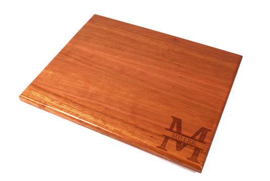 Thin Personalized Cherry Edge Grain Cutting Board