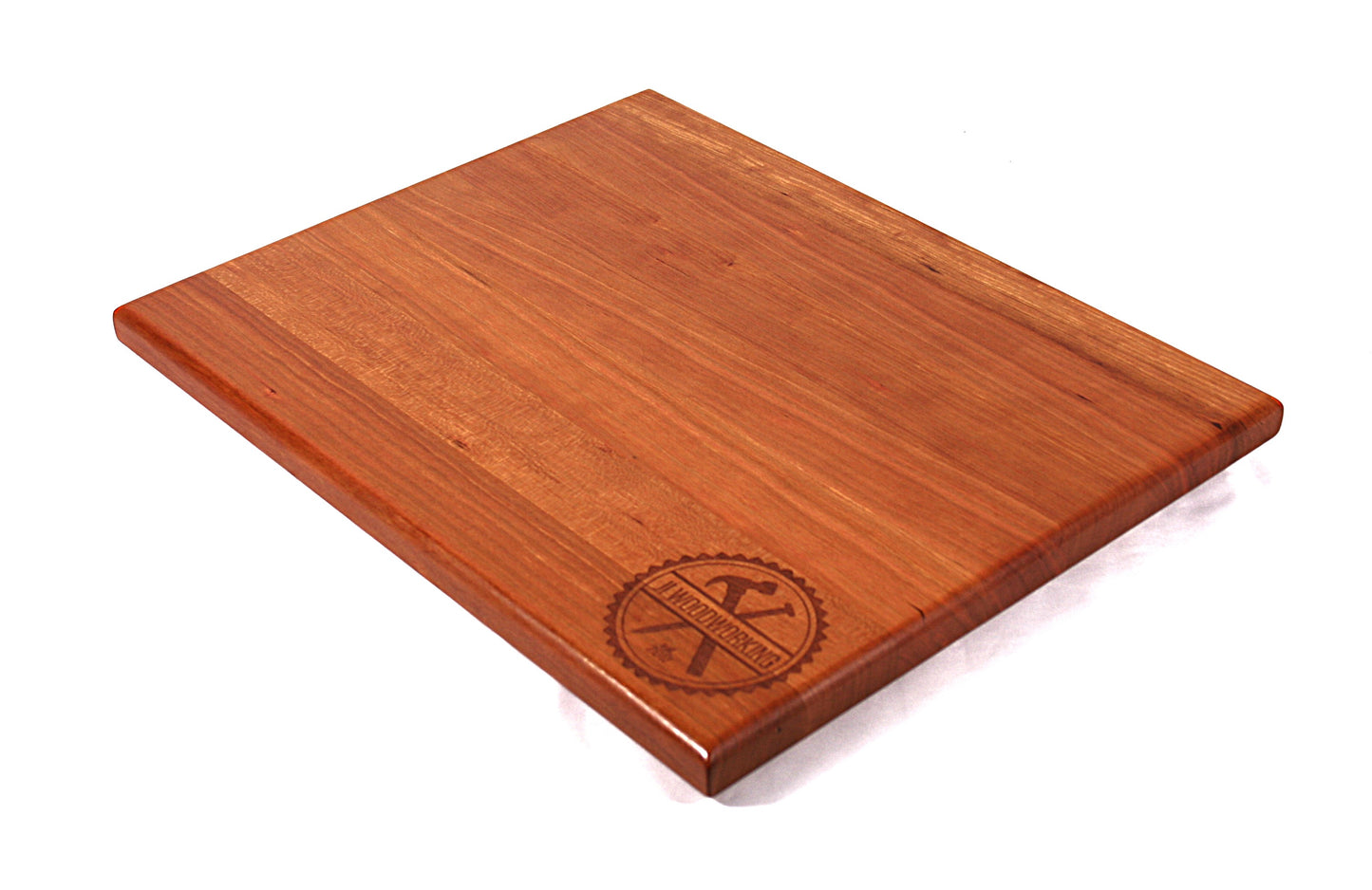 Thin Personalized Logo Cherry Edge Grain Cutting Board