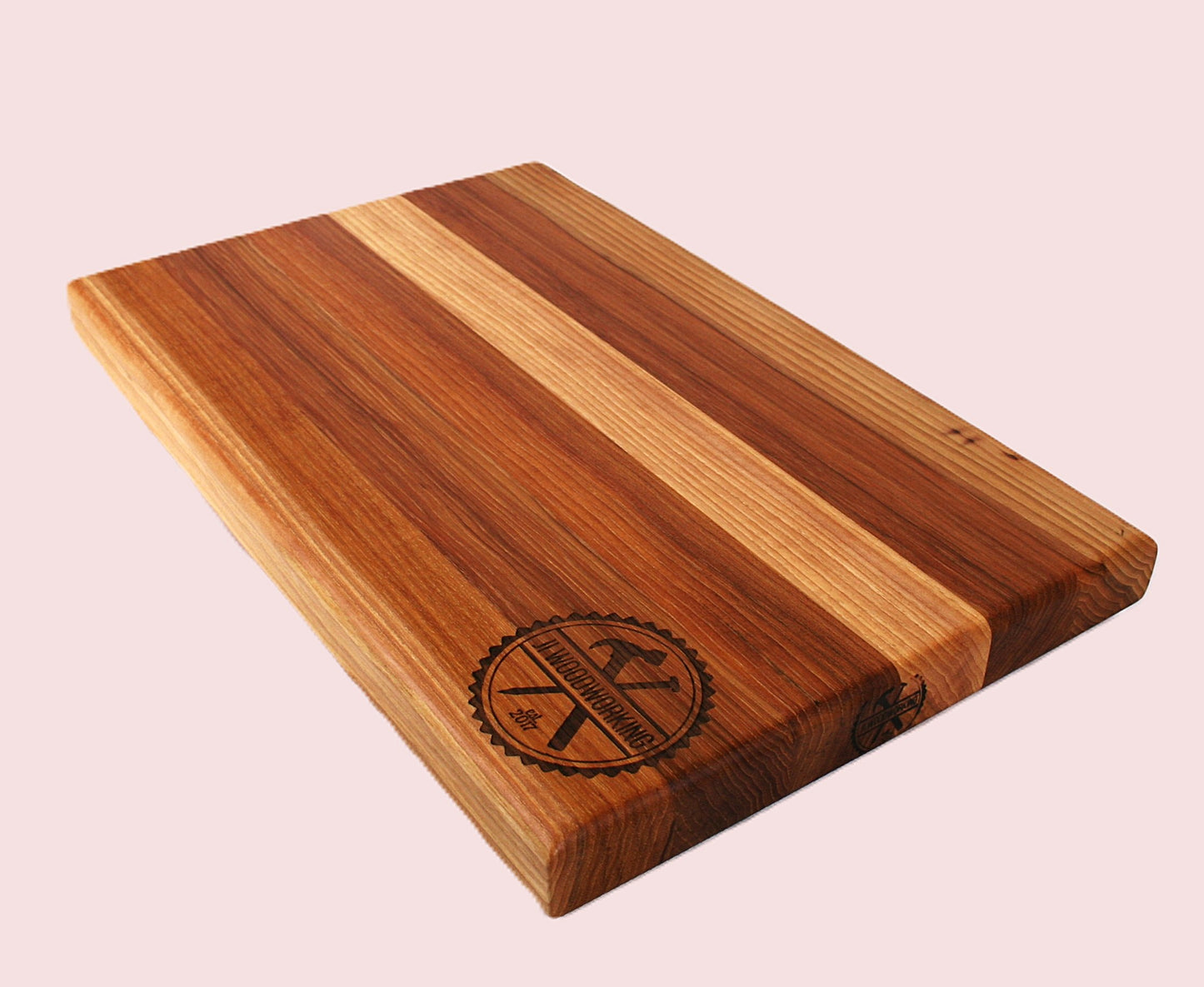 Personalized Logo Hickory Edge Grain Cutting board