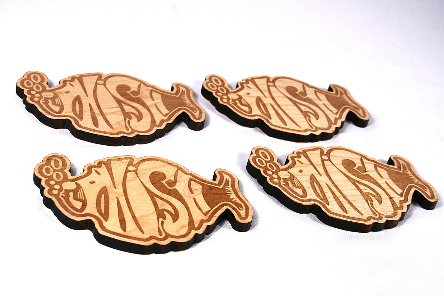 Phish Multi Hardwood Wooden Coasters