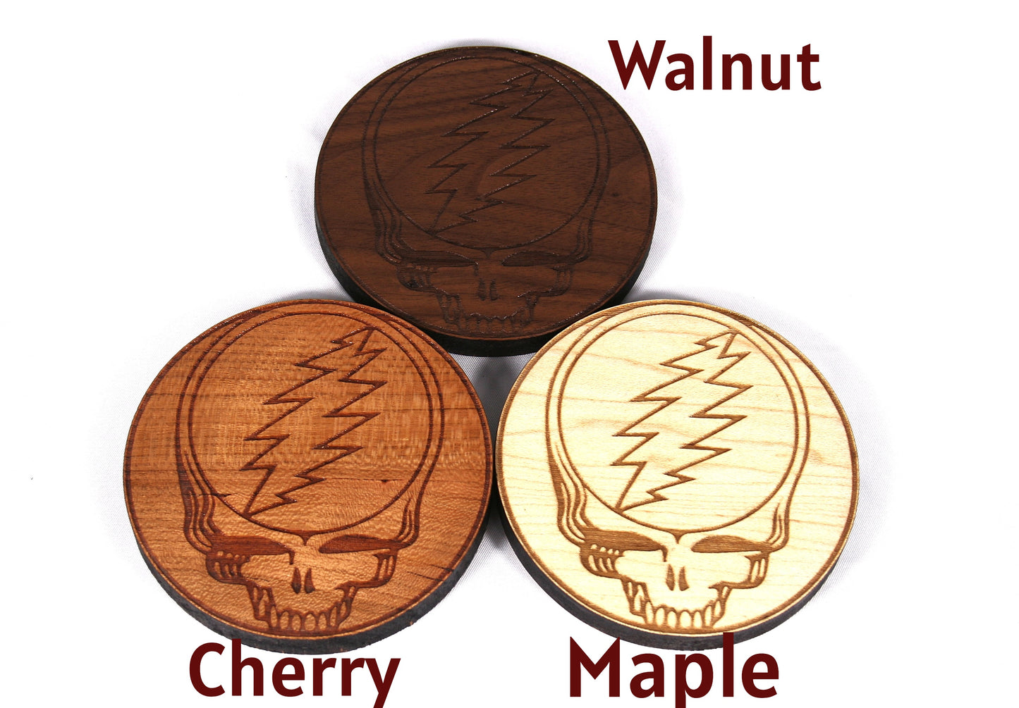 Grateful Dead Wooden Coasters