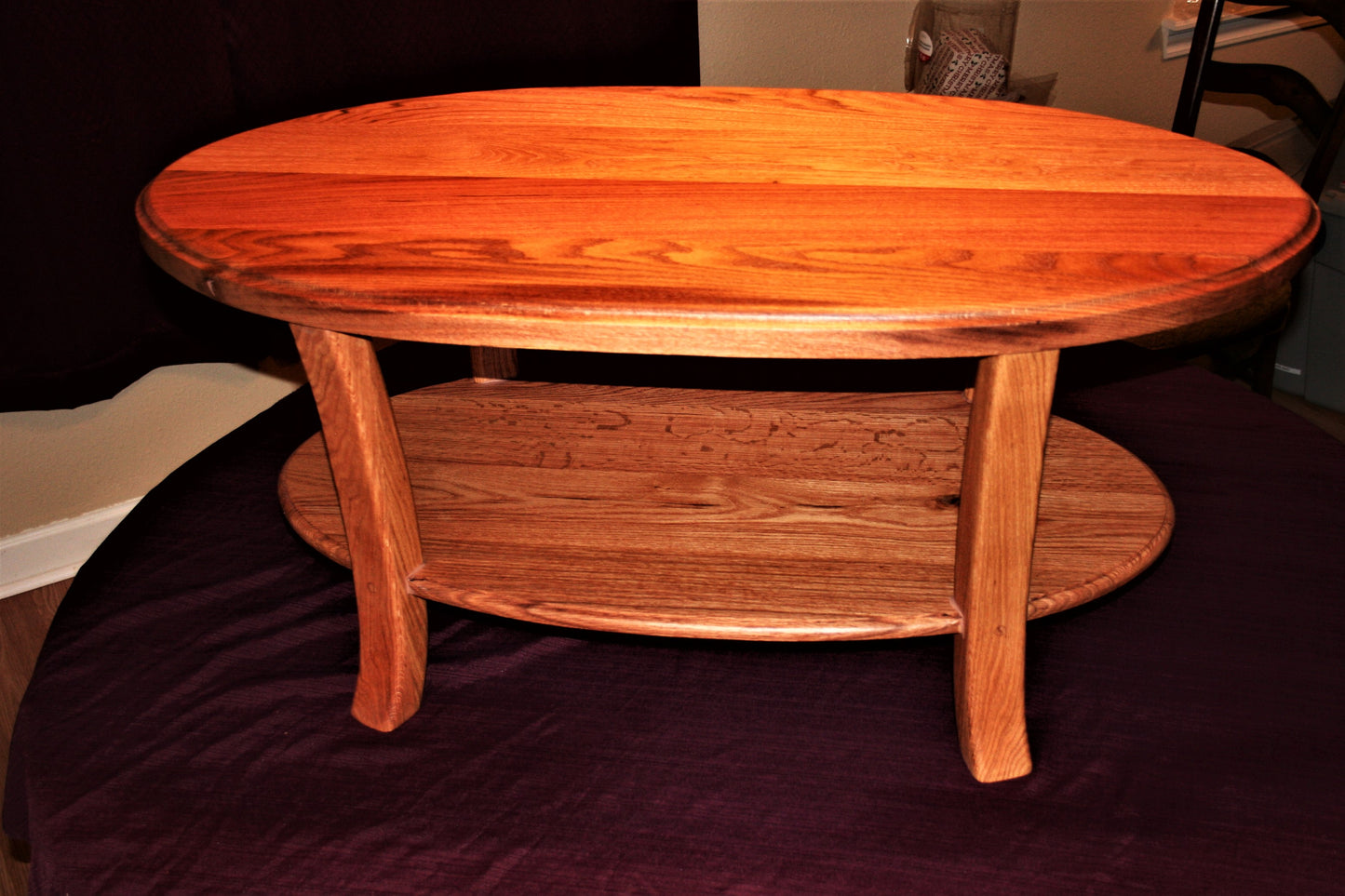 Oak Oval Coffee Table