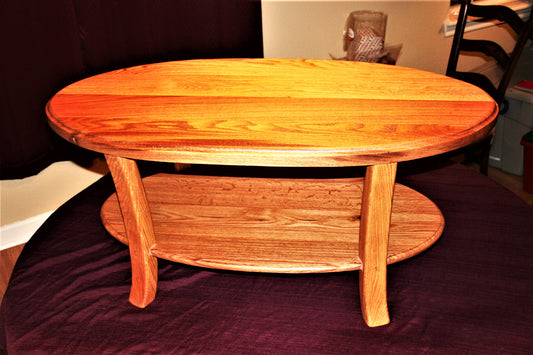 Oak Oval Coffee Table