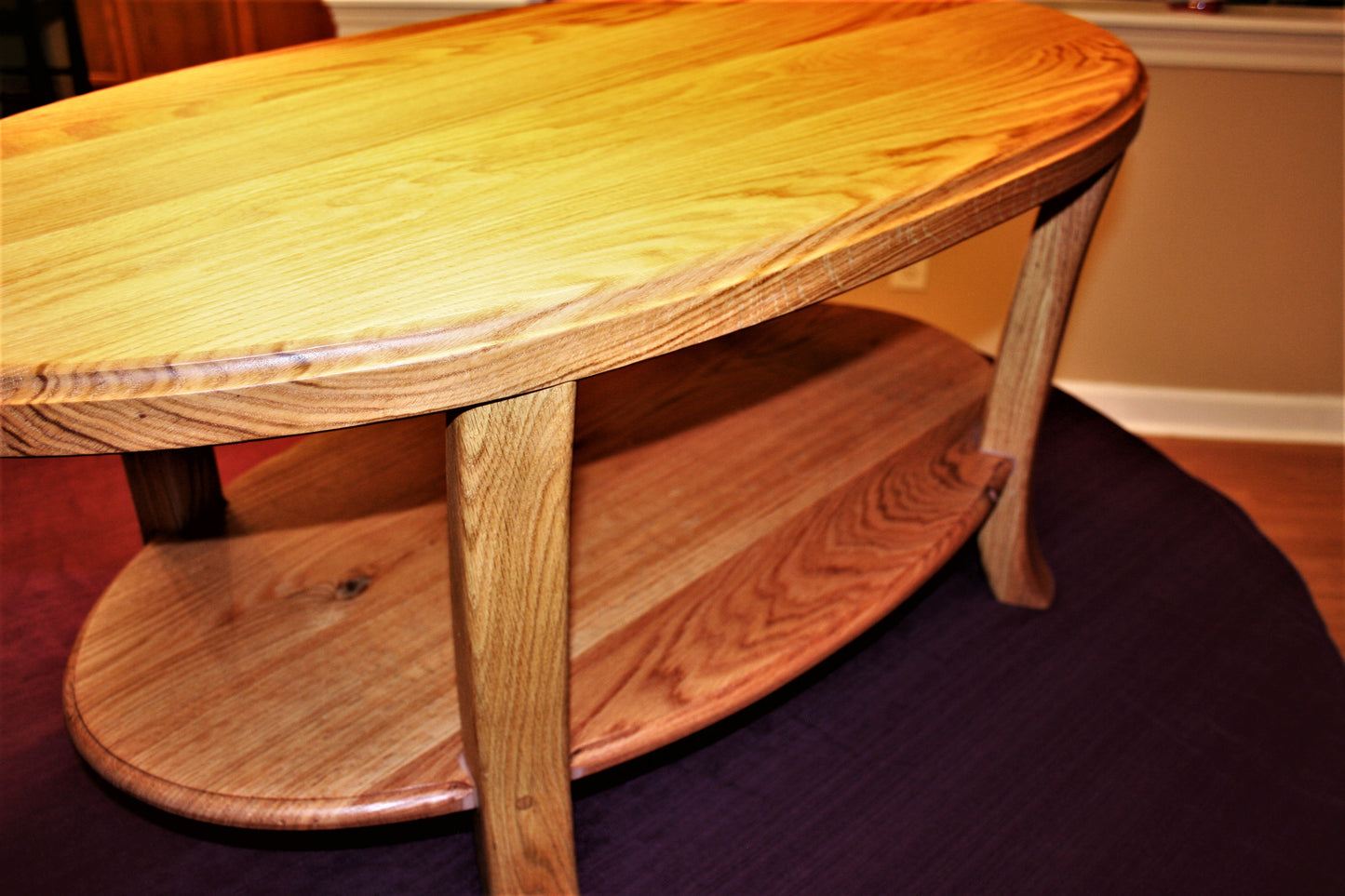 Oak Oval Coffee Table